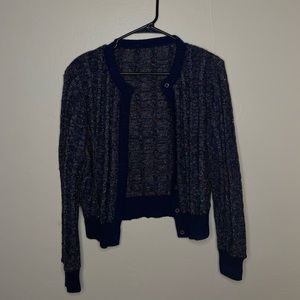 gorgeous vintage knit cardigan circa 1980's missing the tags